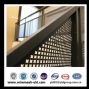 plastic coated perforated metal mesh stair and protection